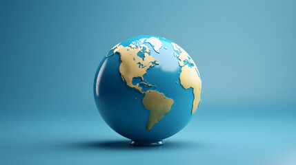 Globe Icon Travel 3d