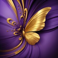 The Purple Beauty golden shape