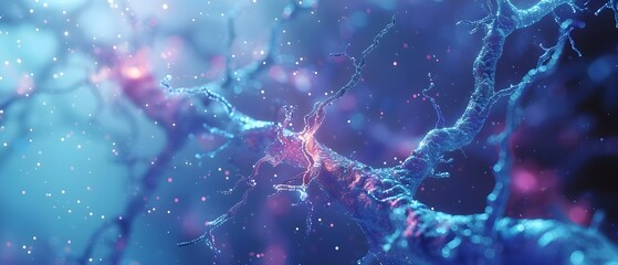 Using Artificial Intelligence to Study Neuronal Optogenetic Stimulation in the Brain's Cortex for Alzheimer's Disease Research. Concept AI, Neuronal Stimulation, Optogenetics, Brain Cortex - obrazy, fototapety, plakaty