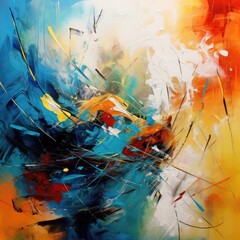 abstract colorful background, oil painting on canvas,