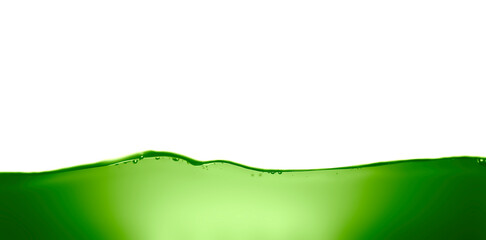 Abstract green liquid wave background.