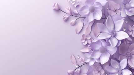 Fototapeta na wymiar Minimalist Beauty, Plain Lilac Purple Background