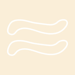 Obraz premium Hand drawn flat abstract doodle vector element