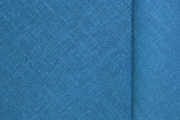 blue green hemp viscose natural fabric cloth color, sackcloth rough texture of textile fashion abstract background - 774553055