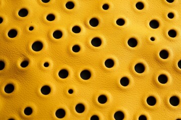 Obraz premium Close-up yellow metallic object, abstract texture background