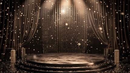 Mingling with the stars of the past this vintage glamour themed background exudes elegance and sophistication. The stage is set with . .