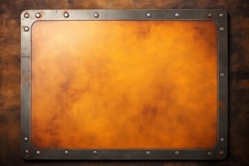 Close-up yellow metallic object, abstract texture background