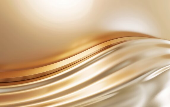 Luxury wave background in golden color