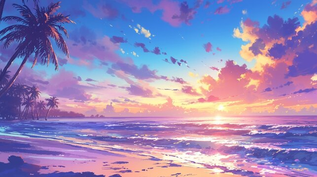 南国の風景画 南国風景」の写真素材 | 963,581件の無料イラスト画像 | Adobe Stock