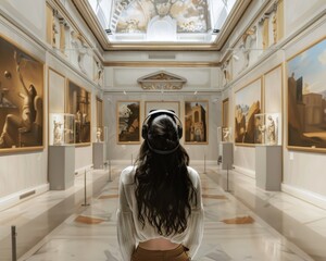 AI-curated virtual museum tours - obrazy, fototapety, plakaty