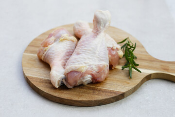 Raw chicken legs, meat for cooking