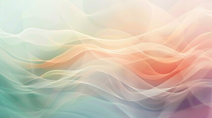 A serene and calming abstract background with soft, blurred shapes and colors.