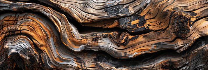  texture of an old wood log with many layers, generative AI
