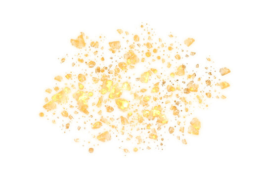 realistic gold nugget elements