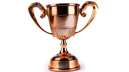Fototapeta premium Trophy cup isolated on white background