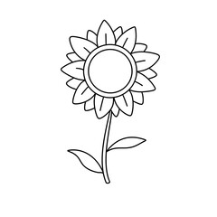 A flower with a white background