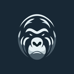 Vector about Gorilla head logo for sport or esport team