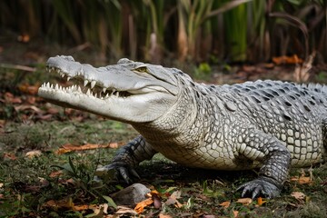 Fototapeta premium Crocodile in Australia, reptile native habitat, Australian wildlife