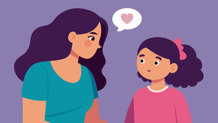 A mother sits with her teenage daughter discussing how empathy can help improve their relationship and understanding of each others
