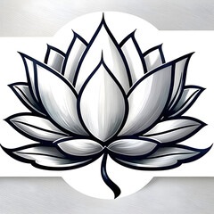 Silver Elegance: The Enigmatic Beauty of the Silver Lotus(Generative AI)