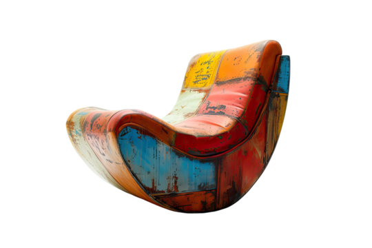  Funky Chair isolated on transparent