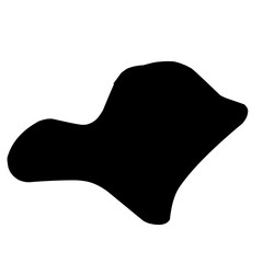 Organic black blobs irregular shape