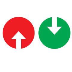 up and down arrows icon vector. vector illustration..