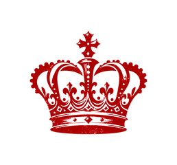 crown logo grunge texture style - red - artwork 2 © mr.mmz