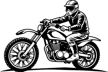 Obraz na płótnie Canvas bike racer silhouette vector illustration