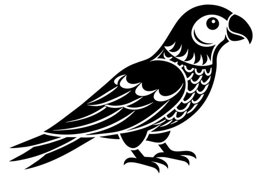 recommend clip art: conure silhouette vector illustration