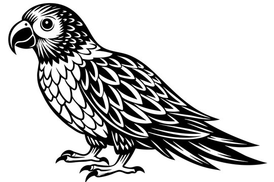 recommend clip art: conure silhouette vector illustration