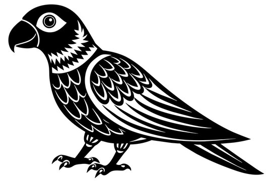 recommend clip art: conure silhouette vector illustration