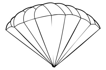 line art of a parasail