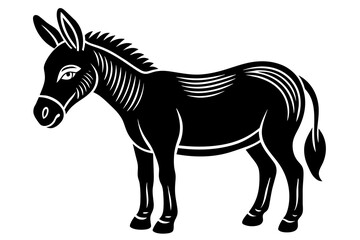 mule silhouette vector illustration