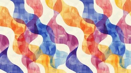 Abstract pattern, Seamless pattern, retro watercolor background - obrazy, fototapety, plakaty
