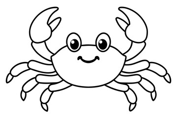 line art of a crab