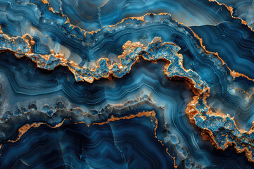 Blue texture of marble. Created with Ai
