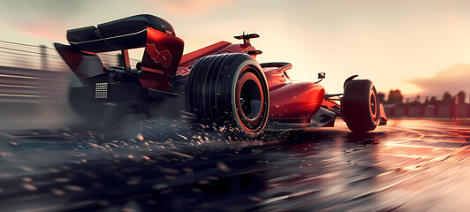 F1 a toda velocidad - obrazy, fototapety, plakaty