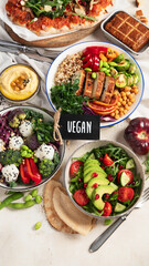 Green, healthy vegetarian food for lunch or dinner.