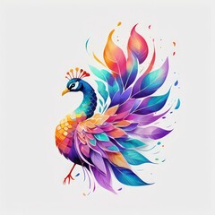 Fototapeta premium peacock feather pattern