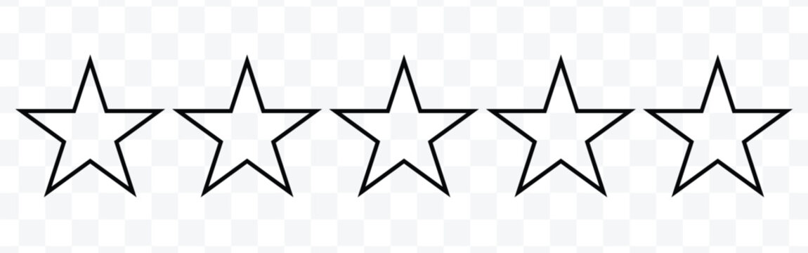 Star icon. Vector  isolated five stars. Customer feedback concept. Vector 5 stars rating review. Quality shape design 3 9