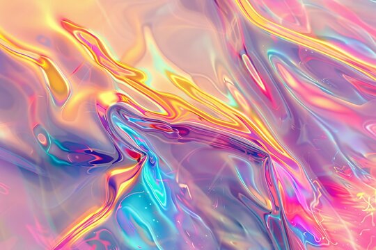 Radiant holographic marble pattern background