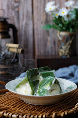 Tapai Ubi (fermented tapioca), a popular Malay dessert.