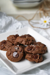 Popular cookies in Malaysia during celebration of Eid Mubarak (Hari Raya) on white background.