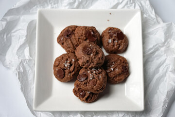 Popular cookies in Malaysia during celebration of Eid Mubarak (Hari Raya) on white background.