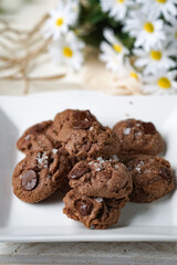 Popular cookies in Malaysia during celebration of Eid Mubarak (Hari Raya) on white background.