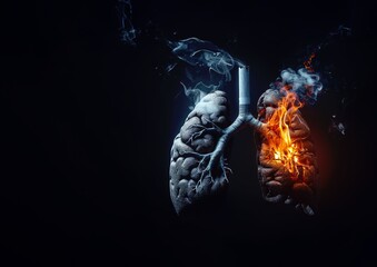 World No Tobacco Day Concept Stop Smoking. Generated-AI