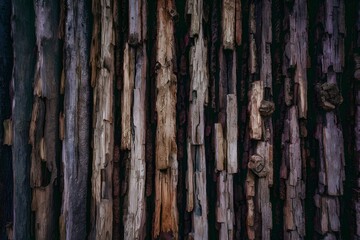 Texture of tree trunk and bark, natural wood pattern photo
