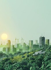 Carbon Neutrality and Net Zero concept. Generated- AI