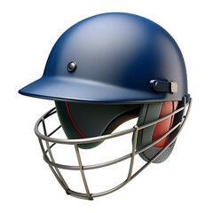 Cricket helmet on transparent background